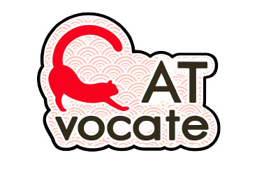 CATvocate資格取得者に贈られるピンバッジ