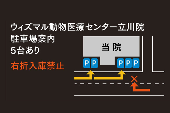 ウィズマル動物医療センター立川院 駐車場